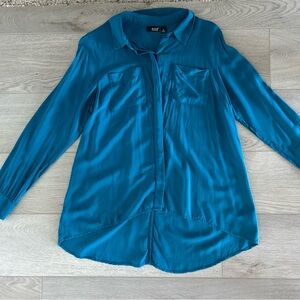 a.n.a Blue Button Down Shirt